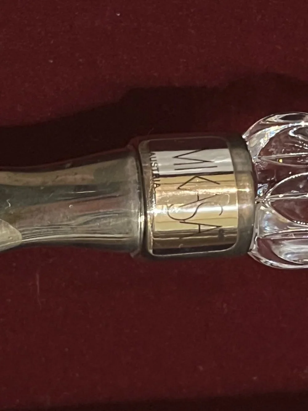 Mikasa Rousseau crystal and silverplate serving pieces